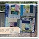 Log Cabin Quilt aus Stoffresten