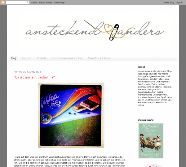 Screensho  www.ansteckend-anders.de