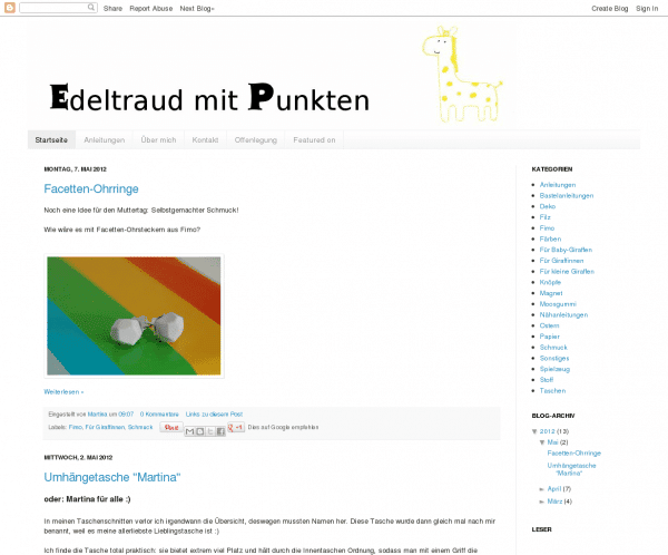 Screensho  edeltraudmitpunkten.blogspot.com/