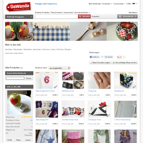 Screensho  de.dawanda.com/shop/mariella04
