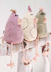 Gestrickte Hühnchen