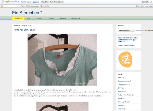 Screensho  ein-sternchen.blogspot.de/