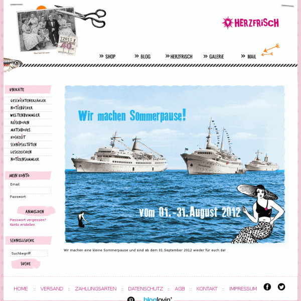 Screensho  www.herzfrisch.com