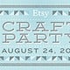 Etsy Craft Party