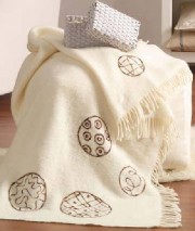 Kuscheldecke mit Kettenstich