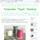 Turquoise Tepid Teadrop