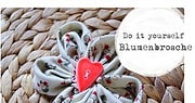 Blumenbrosche