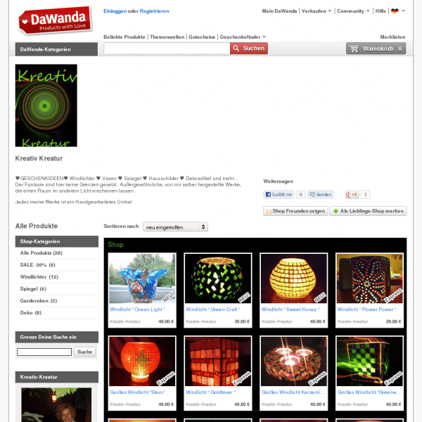 Screenshot  de.dawanda.com/shop/Rasita