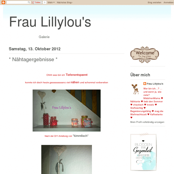 Screensho  fraulillylous.blogspot.de/
