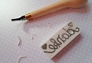 Stempel aus Radiergummis