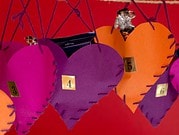 Herzerl-Adventskalender aus Papier