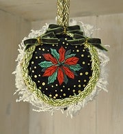 Weihnachtsdeko aus Joghurtdeckeln