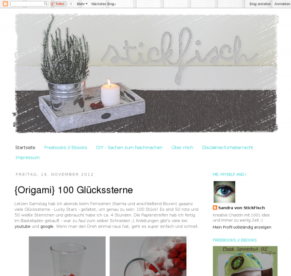 Screenshot  stickfisch.blogspot.de