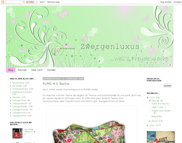 Screenshot  zwergenluxus.blogspot.de/