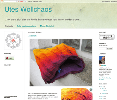 uteswollchaos, hier dreht sich alles um Wolle, immer wieder neu, immer wieder anders