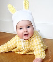 Babymütze mit Hasenohren selber nähen