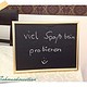 Tafel im Bilderrahmen Tafel im Bilderrahmen