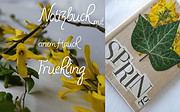 Notizbuch mit einem Hauch Frühling