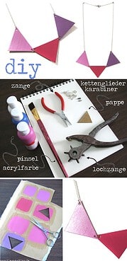 {DIY} geometrisch Statementkette!