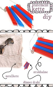 Statement-Kette aus... Strohhalmen!