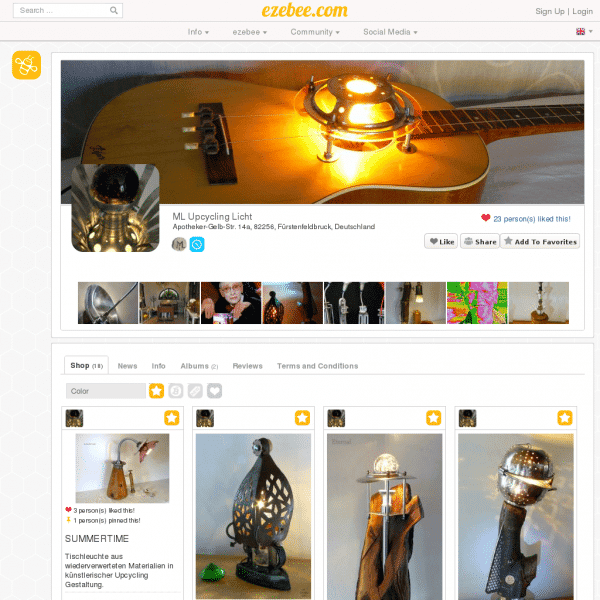 Screenshot www.ezebee.com/page/ml-upcycling-licht Screenshot www.ezebee.com/page/ml-upcycling-licht