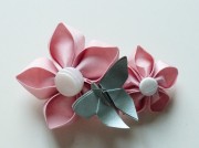 Blüten aus Seide falten: Kanzashi