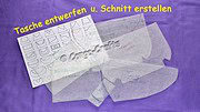 Handtasche mit Klappe entwerfen + Schnitt erstellen