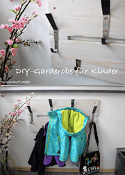 Holzwerken im Mai - Kindergarderobe im Shabby Look