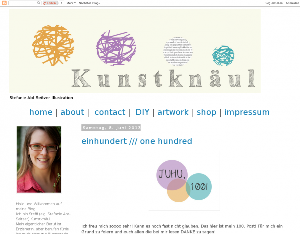 Screenshot  kunstknaeul.blogspot.com/