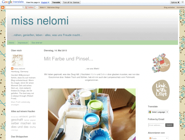 Screenshot  missnelomi.blogspot.de/