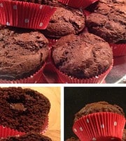 Schoko-Muffins mit Nusspli-Kern