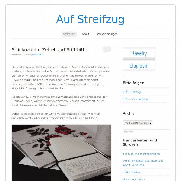 Screenshot  aufstreifzug.wordpress.com/