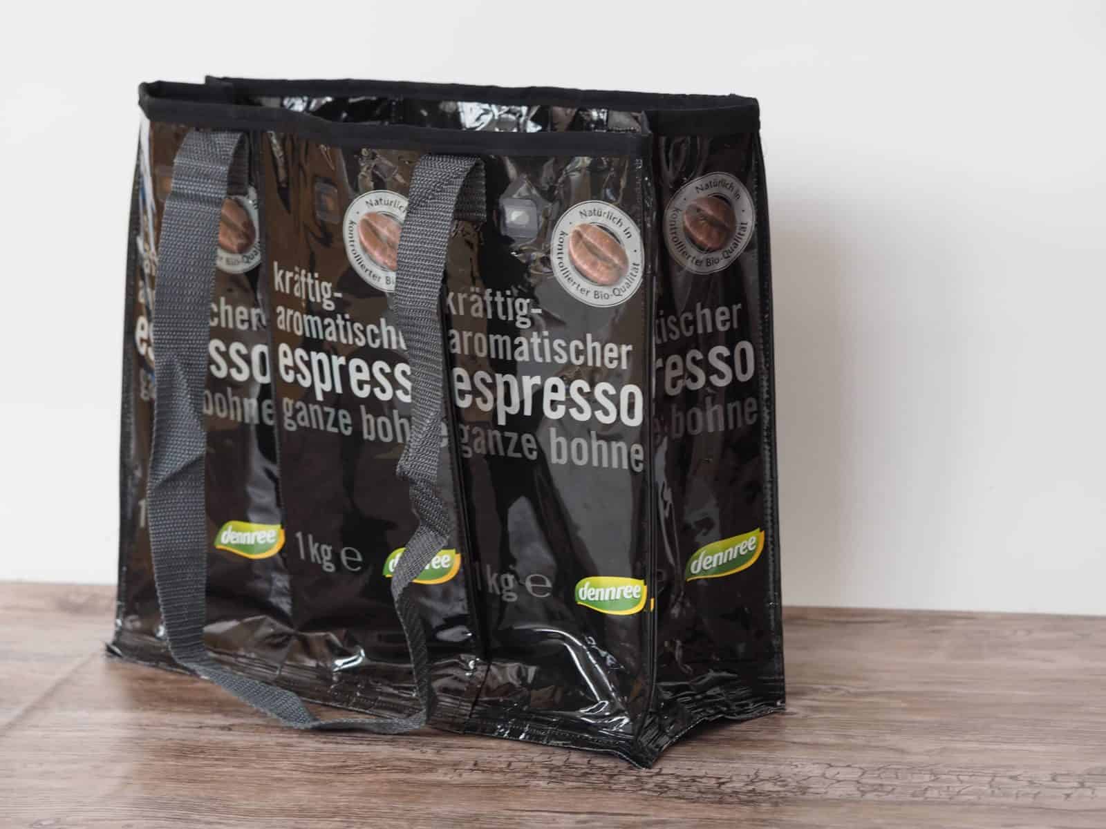 Upcycling Kaffeetüten Tasche - Handmade Kultur