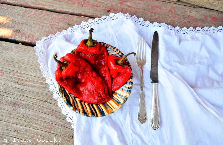 Rumänischer Salat von gegrillter Spitzpaprika - Handmade Kultur