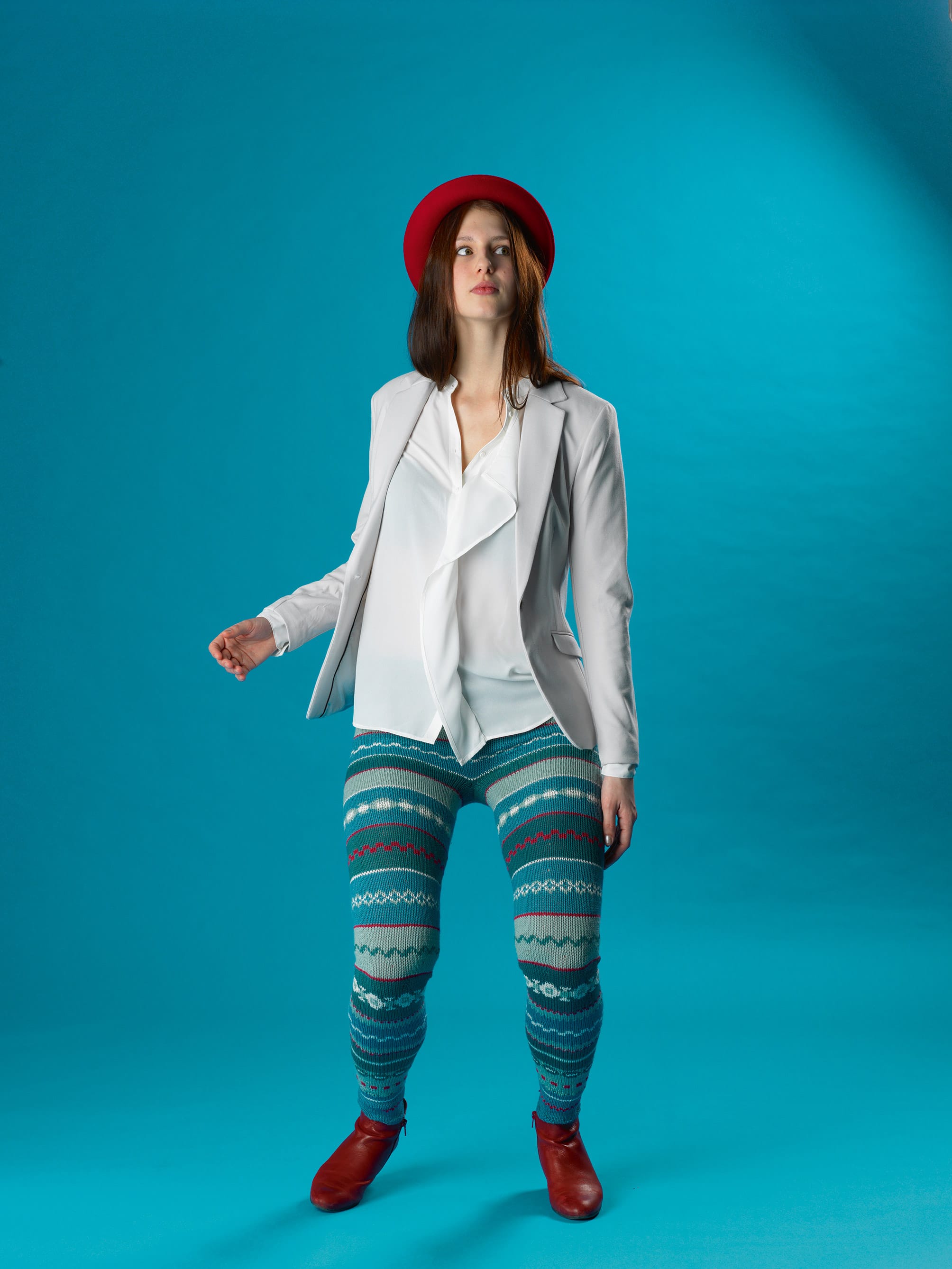 Leggins mit Fair Isle Muster – Bild 2