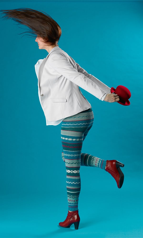 Leggins mit Fair Isle Muster – Bild 3