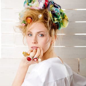 Fingerringe aus Aludraht und alten Tastaturen