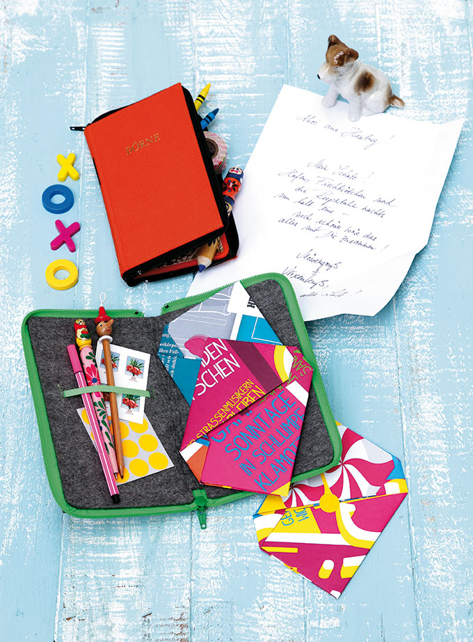 Cooles Upcycling! Eine Federtasche aus einem Bucheinband