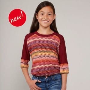 Kinder Easy Peasy Shirt Rosa (mit Schnittmuster)