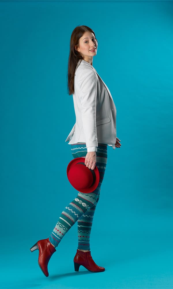 Leggins mit Fair Isle Muster – Bild 4