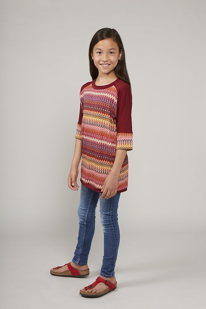 Kinder Easy Peasy Shirt Rosa (mit Schnittmuster) – Bild 4