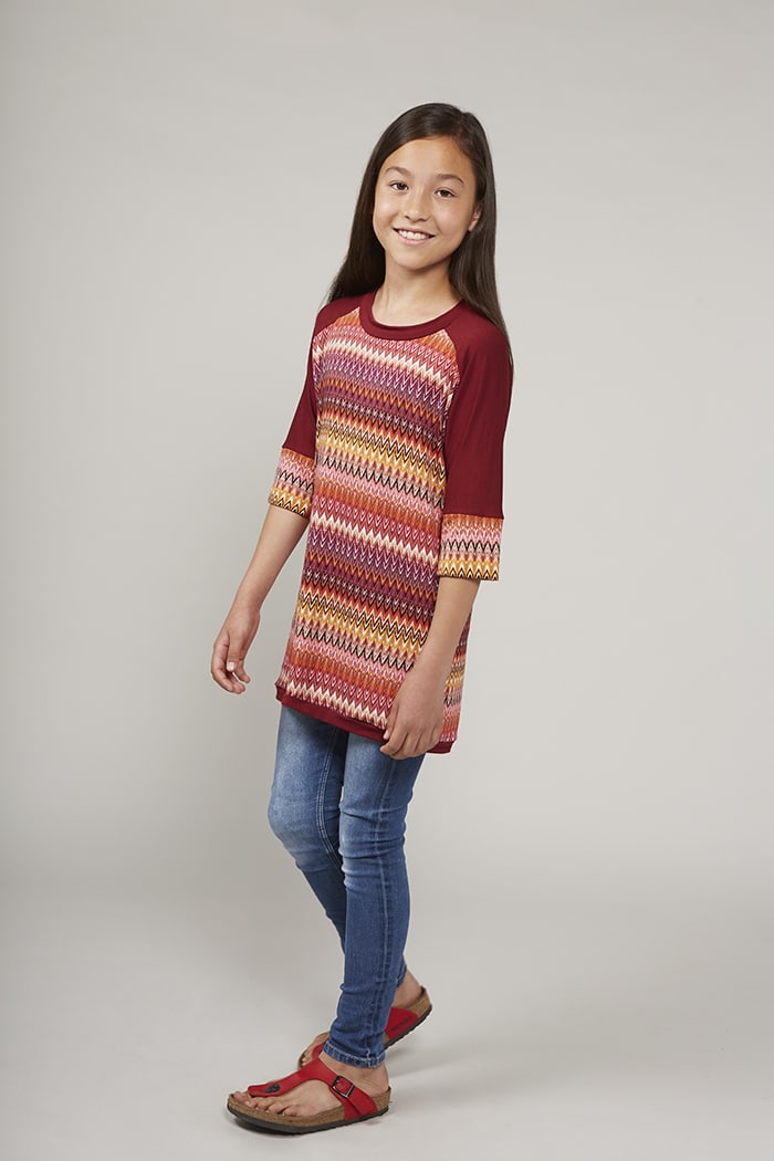 Kinder Easy Peasy Shirt Rosa (mit Schnittmuster) – Bild 6
