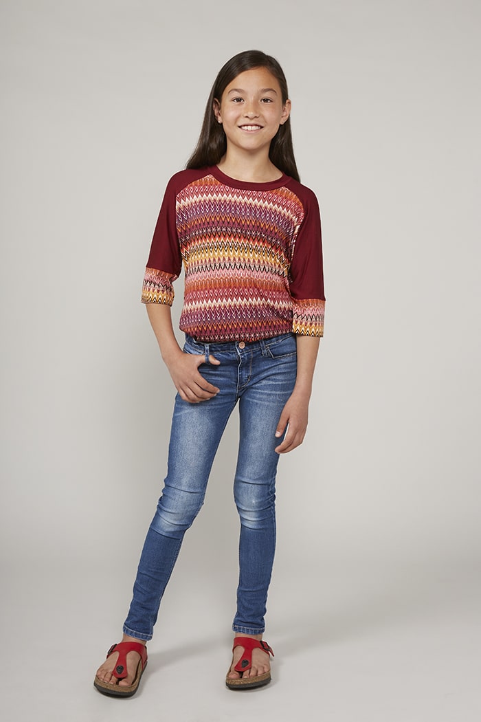 Kinder Easy Peasy Shirt Rosa (mit Schnittmuster) – Bild 5