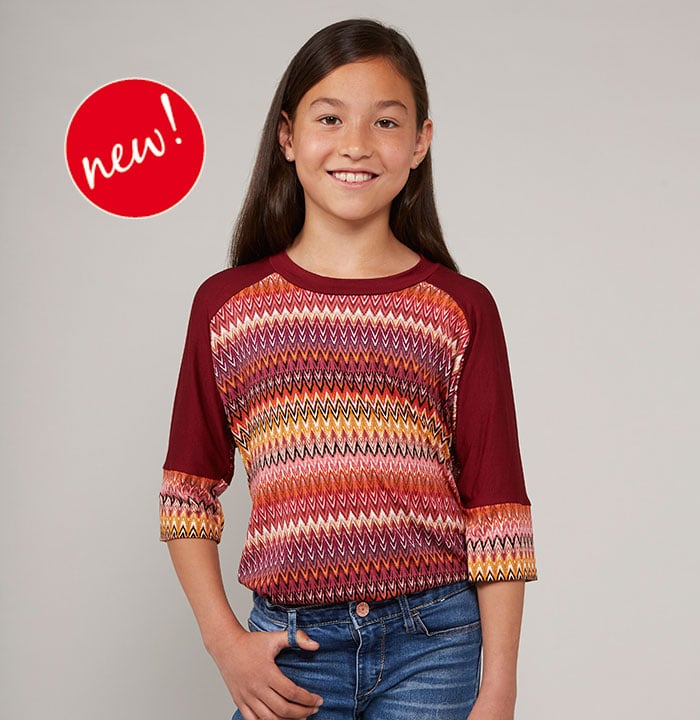 Kinder Easy Peasy Shirt Rosa (mit Schnittmuster)