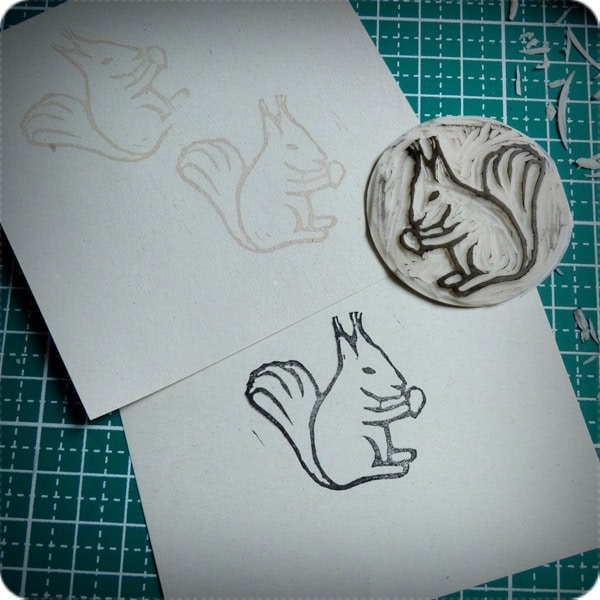 Stempel schnitzen