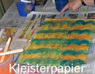 Kleisterpapier herstellen - Jetzt wird's bunt! Kleisterpapier herstellen - Jetzt wird's bunt!