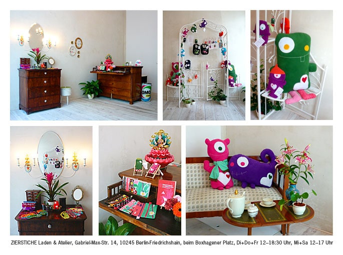 Zierstiche Textildesign