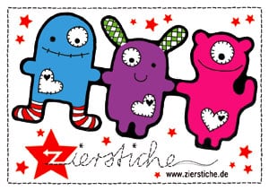 Zierstiche Textildesign