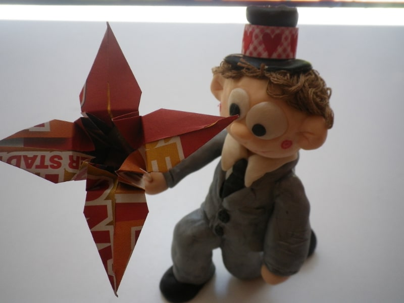 Tortenfigur selbst gemacht mit FIMO
