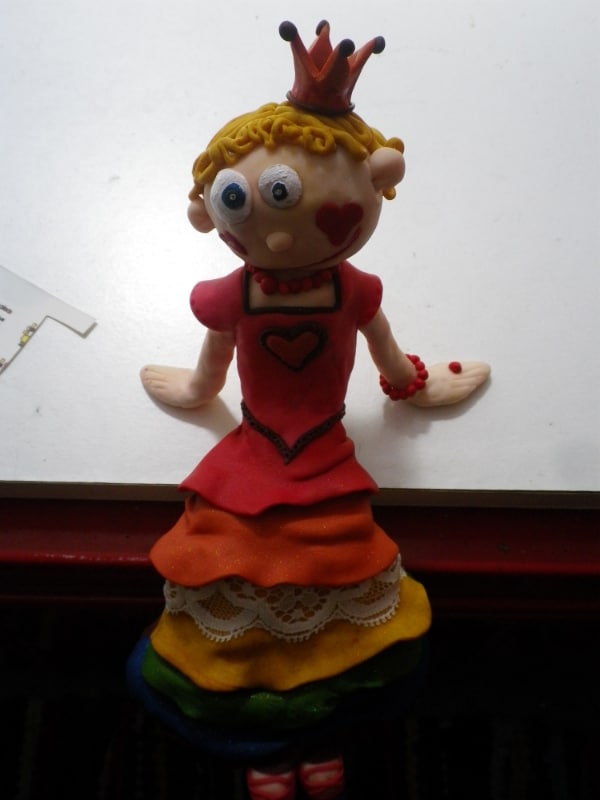 Tortenfigur selbst gemacht mit FIMO